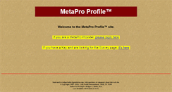 Desktop Screenshot of metaproprofile.com