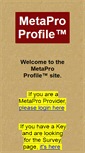 Mobile Screenshot of metaproprofile.com